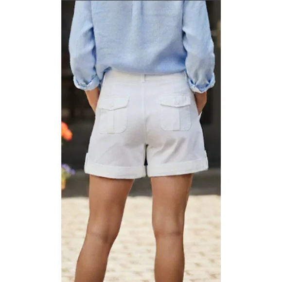 The Limited Classic White Bermudas Shorts, Chino, 4, NWT✔️ - Picture 5 of 6